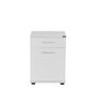 Hanah Home Kmd-511-Bb-1 Mesilla de Noche Blanca 40x57x39cm con Cajón para Dormitorio Elegante y Sereno
